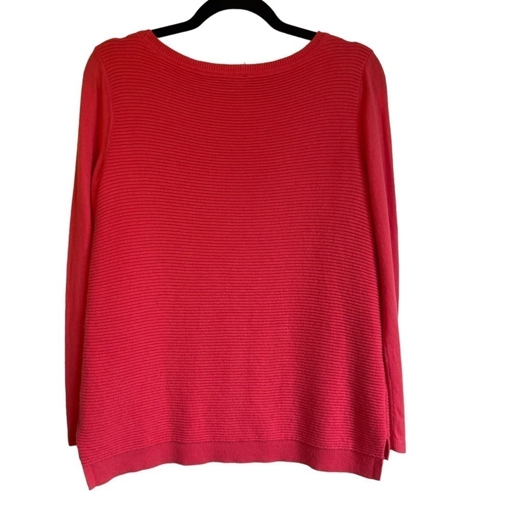 Talbots Ribbed Cotton Blend Ribbed Sweater - Picture 4 of 7